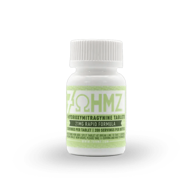 7OHMZ 21mg Rapid Formula Tablets – 100 Count Bottle - Kratom Hood