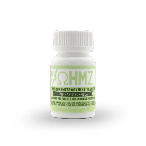 7OHMZ 21mg Rapid Formula Tablets – 100 Count Bottle - Kratom Hood