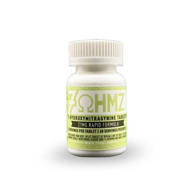 7OHMZ 21mg Rapid Formula Tablets – 30 Count Bottle - Kratom Hood