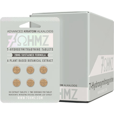 7OHMZ 28MG Sustained Release - 6 Count Wholesale Box - Kratom Hood