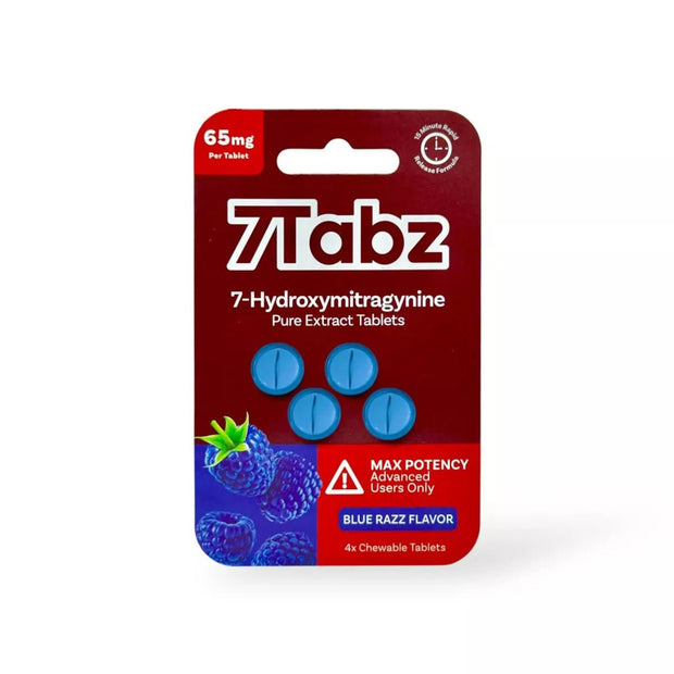7Tabz MAX POTENCY 7 - Hydroxymitragynine Chewable Tablets 65MG (4 - Count - 2 Flavors) - Kratom Hood