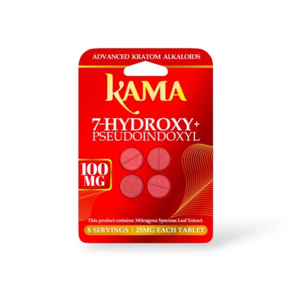 Kama 7 - Hydroxy Tablets 25mg (4 Count) - Natural - Kratom Hood