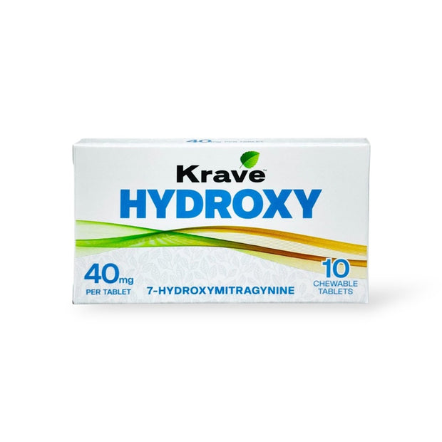 Krave Hydroxy 7 - Hydroxymitragynine Chewable Tablets 40MG (10 - Count) - Kratom Hood