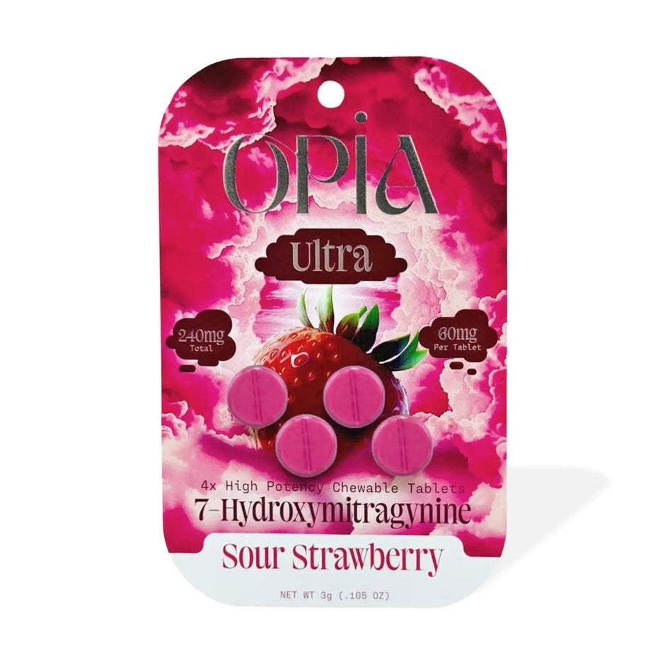 Opia Ultra 7 - Hydroxymitragynine Chewable Tablets 60MG (4 - Count) - Kratom Hood