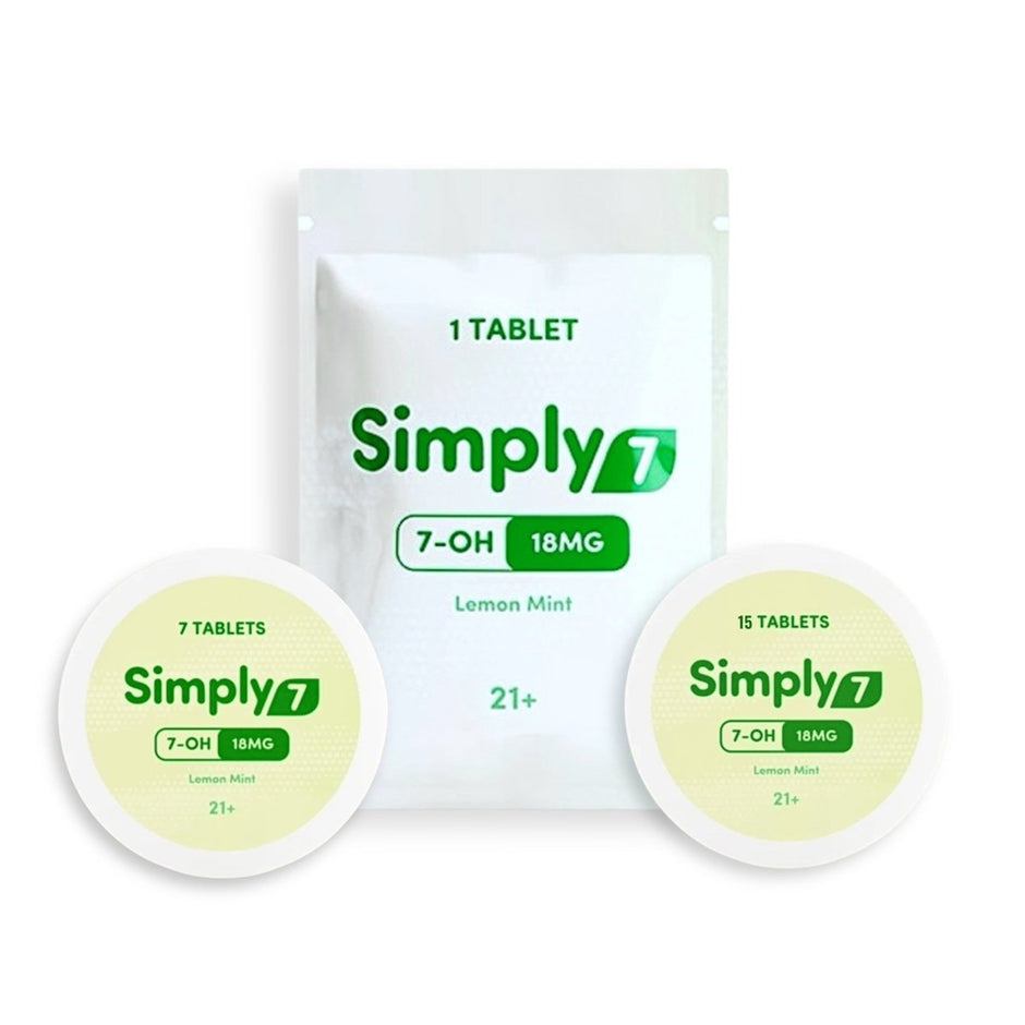 Simply7 7 - OH Tablets 18MG - Lemon Mint - Kratom Hood