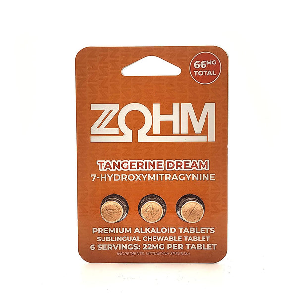 ZOHM Tangerine Dream 7 - Hydroxymitragynine Tablets 66mg Total - Kratom Hood