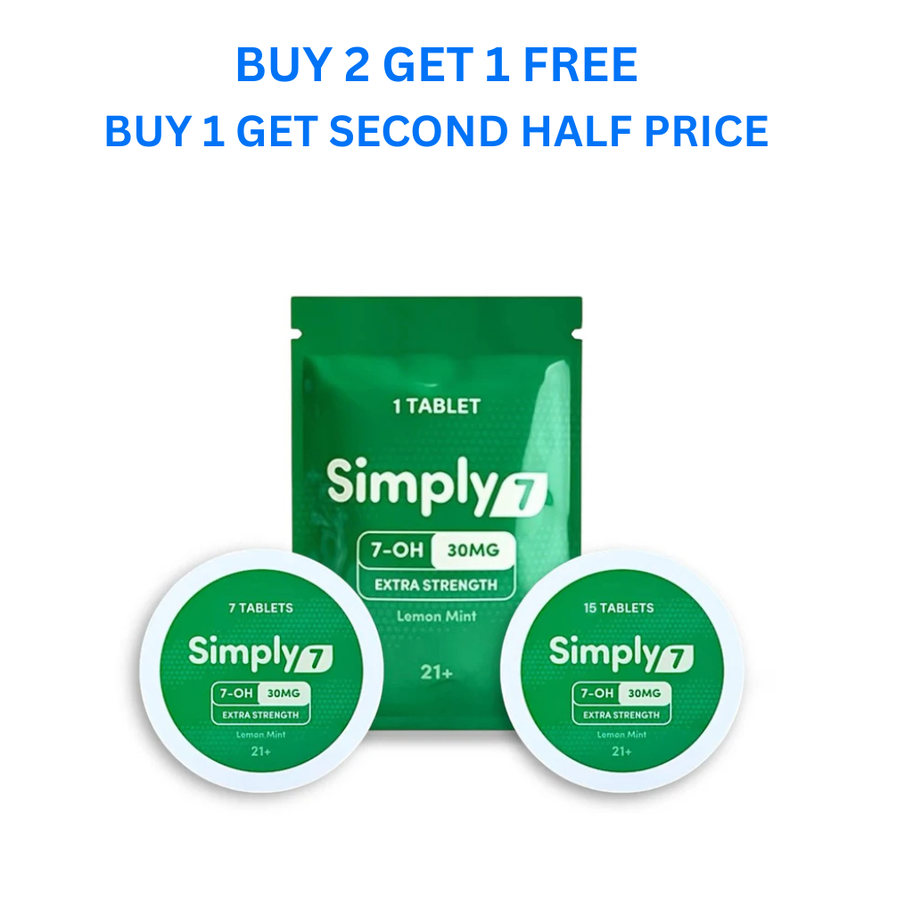 Simply7 7-OH Extra Strength Tablets 30MG - Lemon Mint