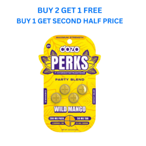 Dozo Perks 7-Hydroxymitragynine Chewable Tablets 200MG (4-Count)