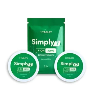 Simply7 7-OH Extra Strength Tablets 30MG – Lemon Mint | Miles High Roller