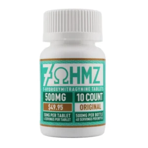 50mg 7OHMZ Original Kratom Leaf Extract Chewable Tablets